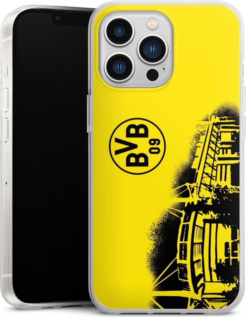 DeinDesign Handyhülle für Apple iPhone 13 Pro Silikon Hülle Case Smartphone Schutzhülle BVB Borussia Dortmund Stadion