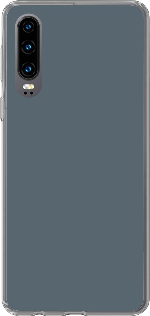 MuchoWow Handyhülle Schutzhülle Hülle für Telefoonhoesje Huawei P30 Farben - Blau - Innen Silikon Softcase Handy Hülle - Kartenbesitzer