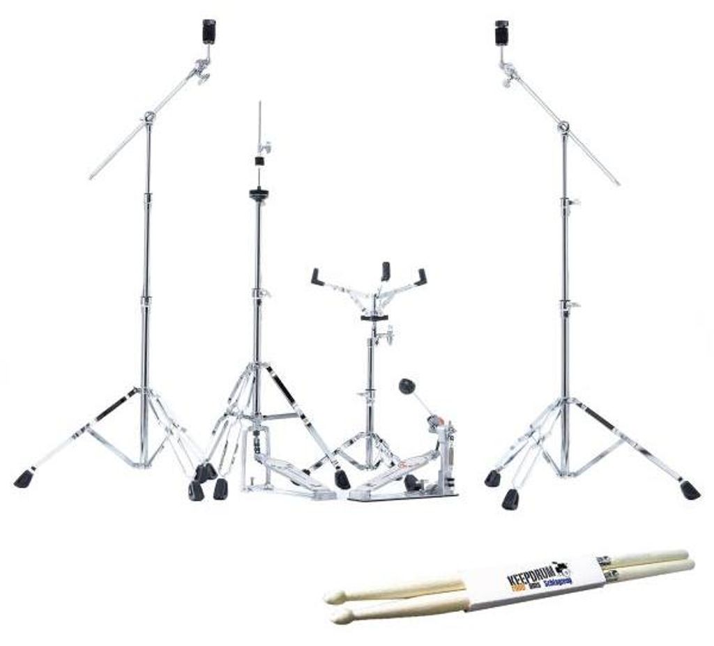 Pearl Hardware Set HWP-834 5-teilig mit Schlagzeugstöcken