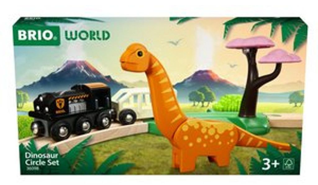 BRIO Dinosaur Circle Set, Súprava vlak a trať, 3 rok / Obrázok produktu 