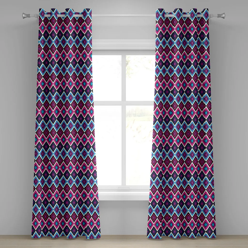 Rideau occultant partiel 280x245 cm pour protéger l'intimité bleu rose