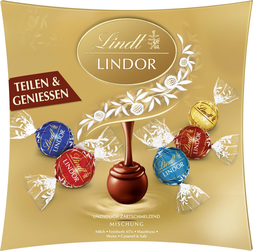 Lindt Schokokugel Lindor 11399 Sharing 250g Produktbild 