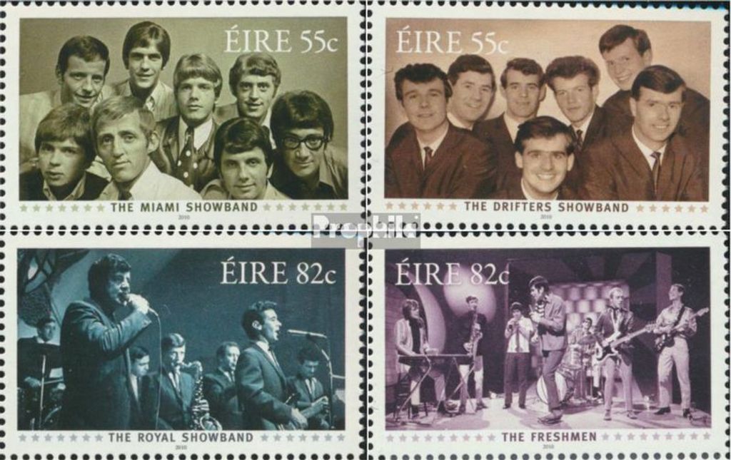 Briefmarken Irland 2010 Mi 1948A-1951A (kompl.Ausg.) gestempelt Legendäre Showbands