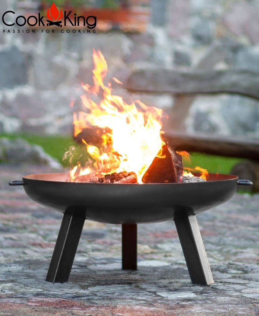 Feuerschale POLO Ø100cm Feuerstelle Feuerkorb Stahl Garten Produktbild 