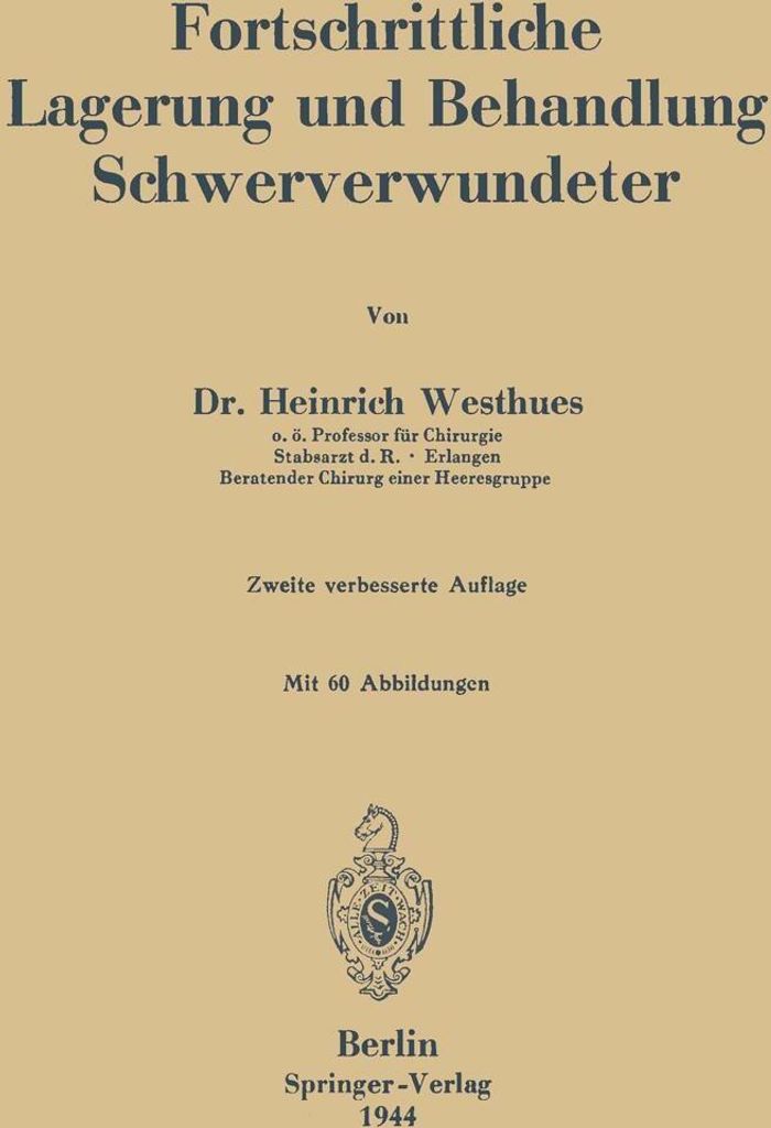 Fortschrittliche Lagerung und Behandlung Schwerverwundeter