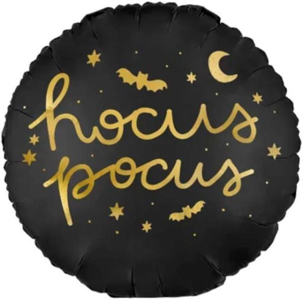 Foliový balónek Hocus pocus - černý - Halloween - Obrázek produktu 