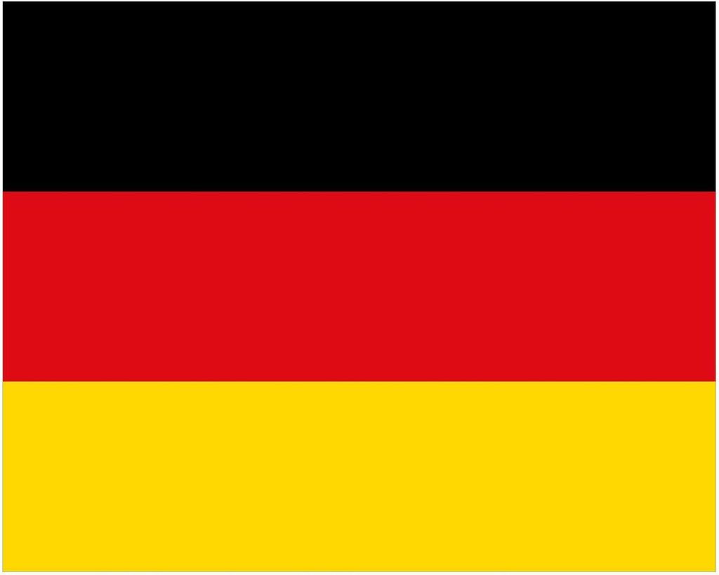 Wallario Poster - Deutsche Flagge, Kunstdruck Größe: 40 x 50 cm