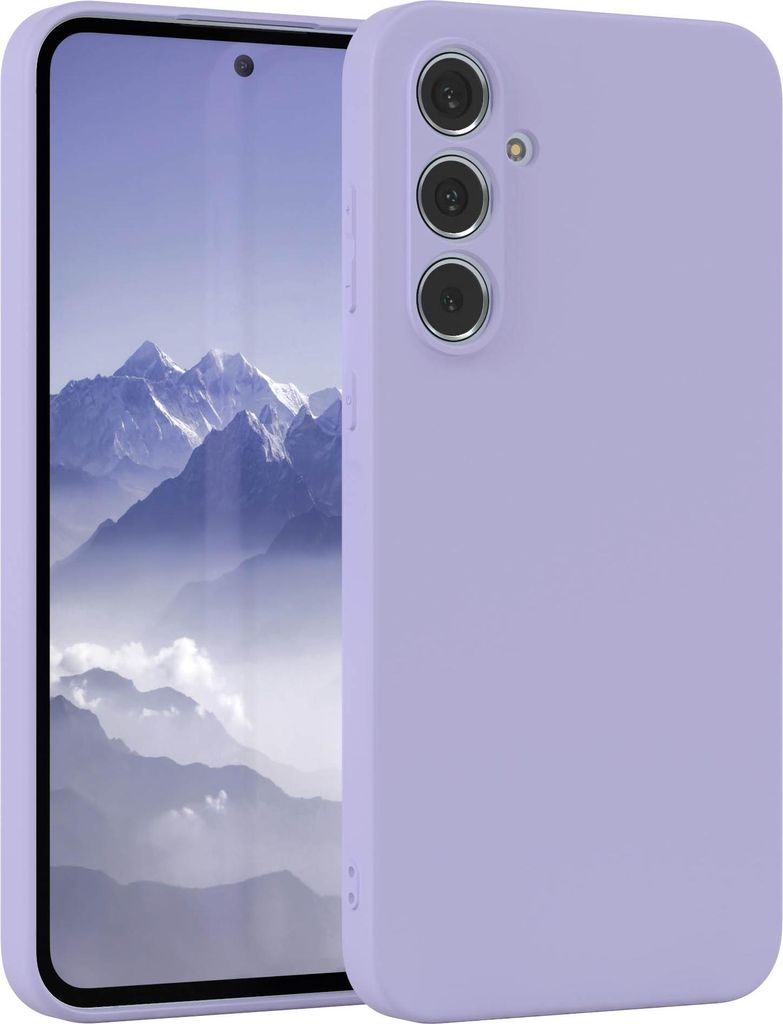 EAZY CASE - TPU Hülle für Samsung Galaxy A55, TPU Case stoßfeste Handyhülle, weiches Cover mit Kameraschutz, Silikonhülle in Lila