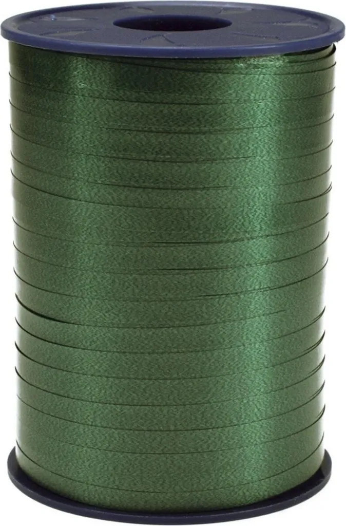 Präsent 2525035 Nastro Regalo Verde Scuro 5mm x 500m per Pacchetti