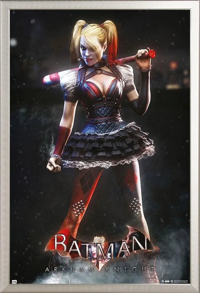 Poster Harley Quinn Arkham City cadre alu interchangeable Shinsuke®