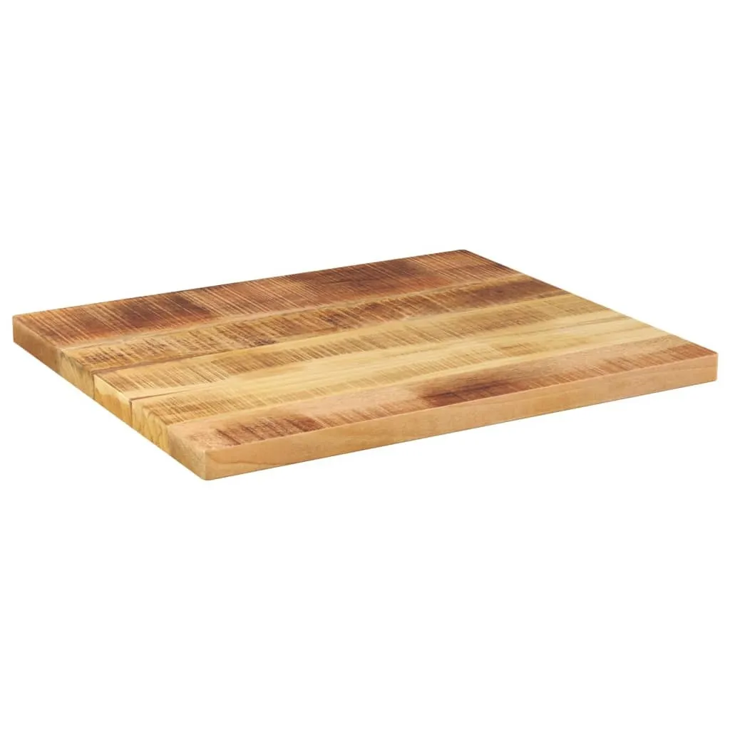 SYFAX™ Piano per Tavolo 60x50x2,5cm Rettangolare Legno di Mango Grezzo