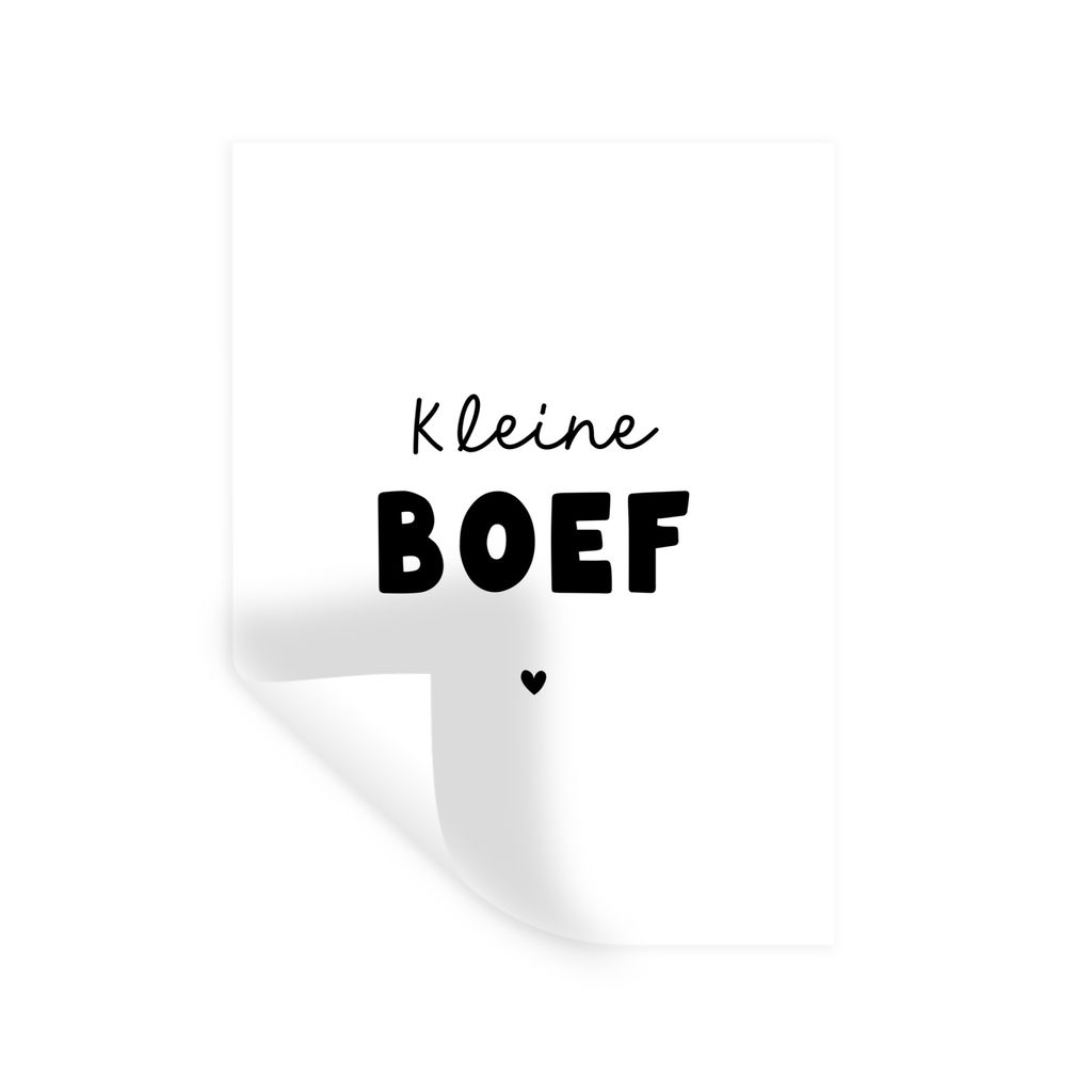 MuchoWow Wandtattoo Wandsticker Wandaufkleber Kinder - Zitate - Kleiner Schlingel - Sprichwörter 120x160 cm Selbstklebend und Repositionierbar -...
