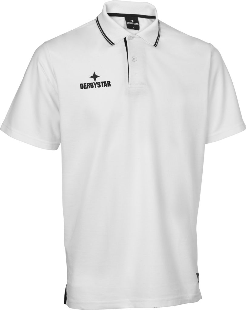 DERBYSTAR Poloshirt Ultimo v23, Gr.S, weiss