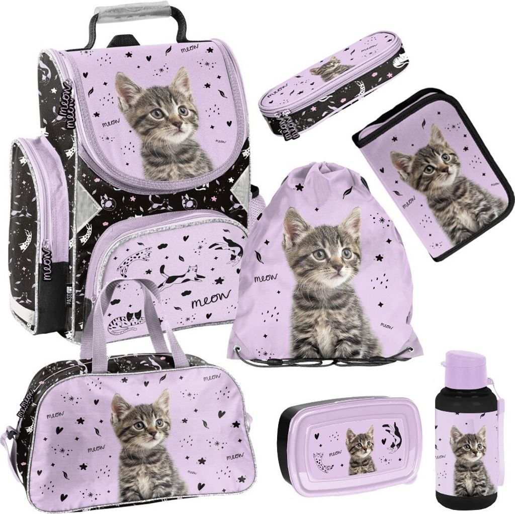 Mädchen Schulranzen 1. Klasse KITTY KATZE Schultasche im Produktbild 