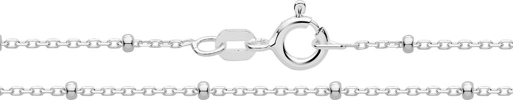 925 Sterling Silber Damen - Armband - 18cm; TRS36617