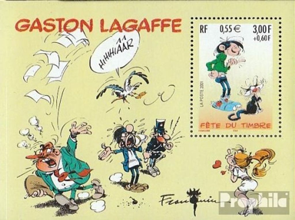 Briefmarken Frankreich 2001 Mi Block24 (kompl.Ausg.) postfrisch Comicfigur