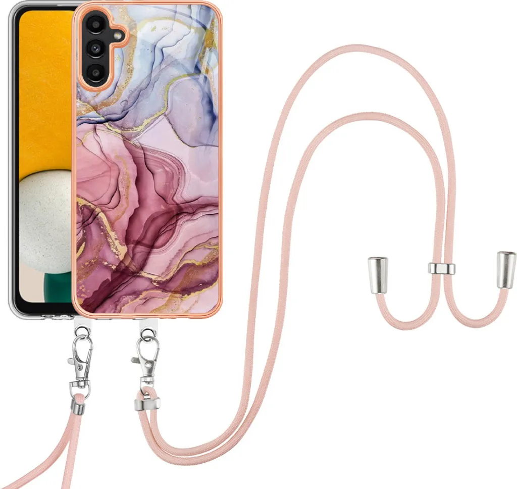 JIAXIUFEN Custodia In TPU Con Motivo Marmo E Glitter Per IPhone 12 Pro Max - Cover Sottile Antiurdo, Stampa 3D Lucida, Viola Menta
