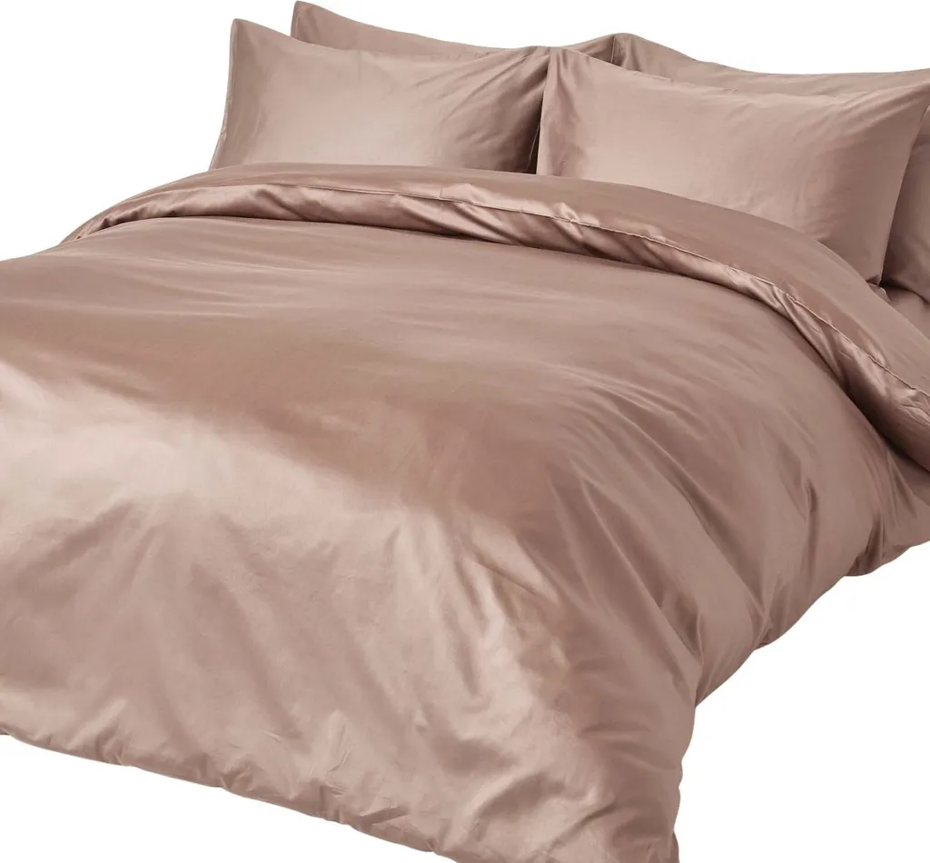 Homescapes Lenzuola Biologiche Marrone 260x220 - Puro Cotone Bio GOTS