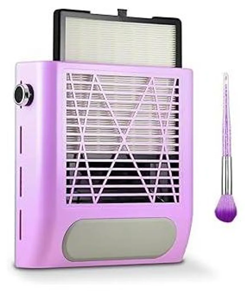 Potente Aspiratore per Unghie 80W - Kit Completo Filtro e Spazzola