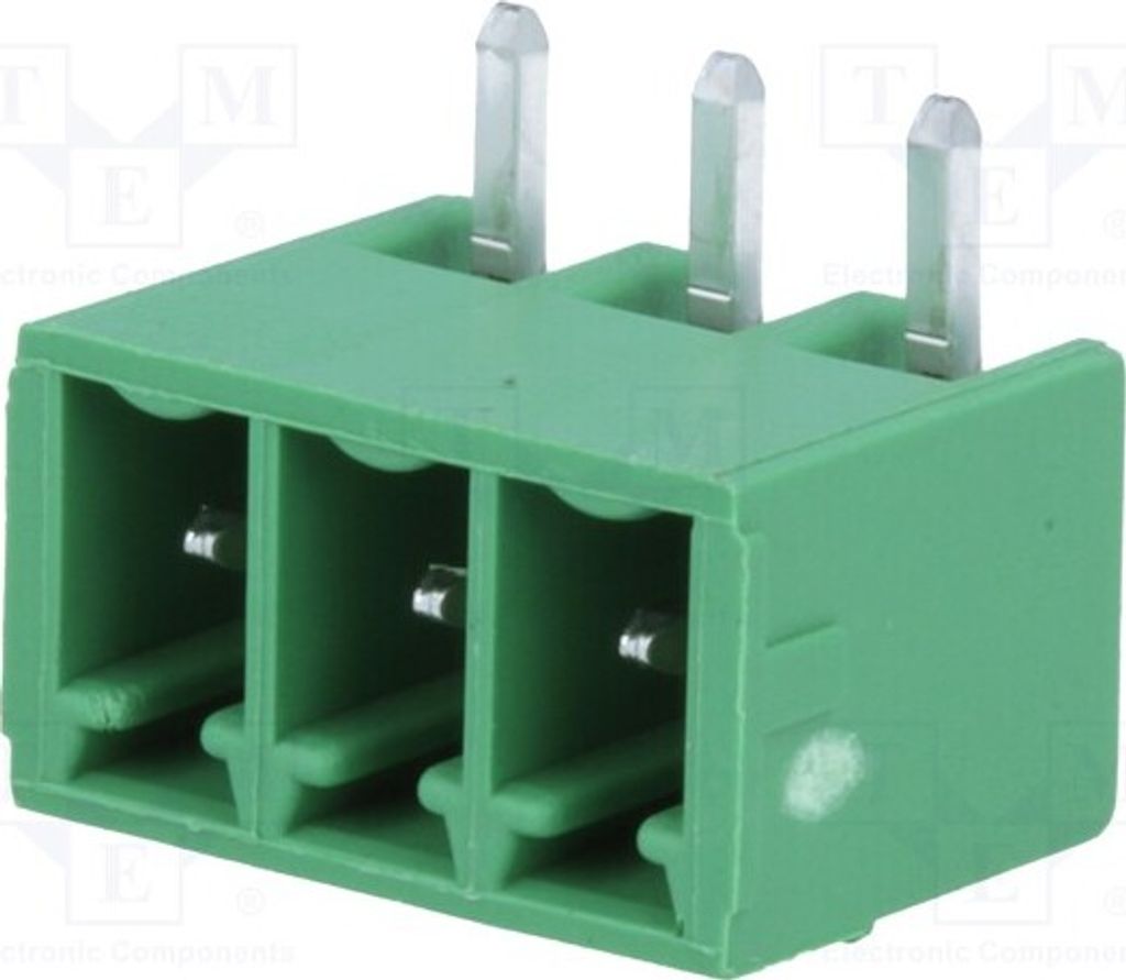 1x Klemmleiste abschaltbar 3,81mm Wege: 3 mit 90°-Winkel Buchse MC 1,5/ 3-G-3,81 180