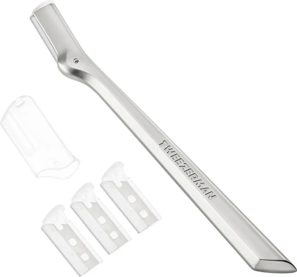 Rasoir à sourcils Tweezerman compact avec manche ergonomique pour une coupe nette
