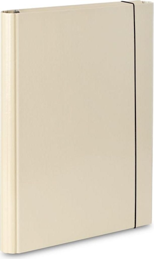 Premium Vaupe A4 Flügelmappe mit Gummizug - Vanillefarbe