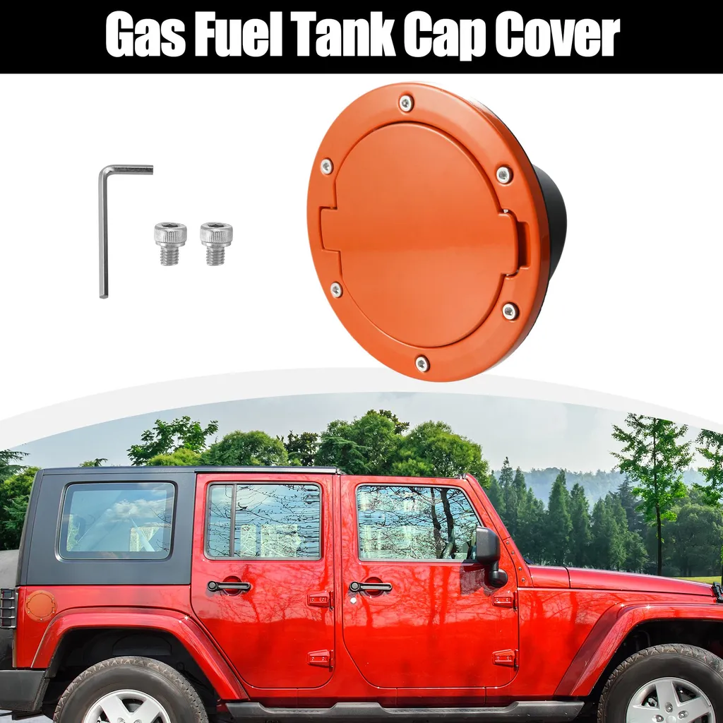 Bouchon de carburant orange universel étanche pour voiture essence