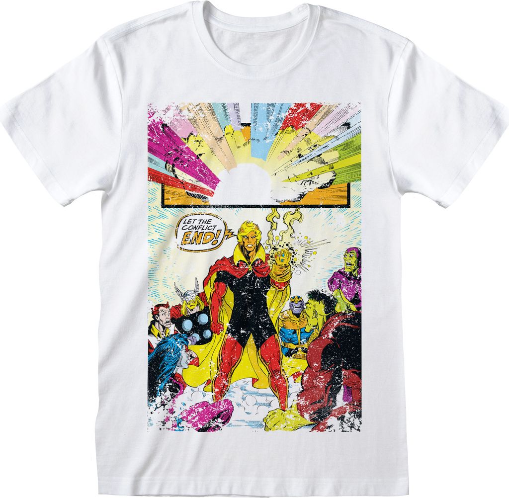 Marvel Comics Warlock - Gauntlet - White T-Shirt - Größe S