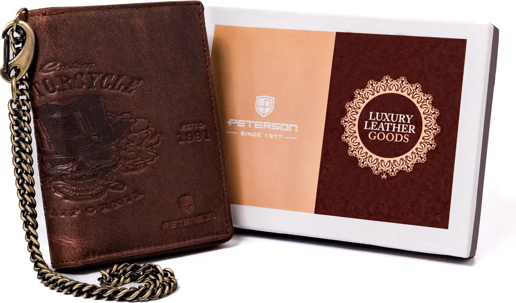 Peterson Greg44508 Wallet: Accessorio Business in Pelle con RFID