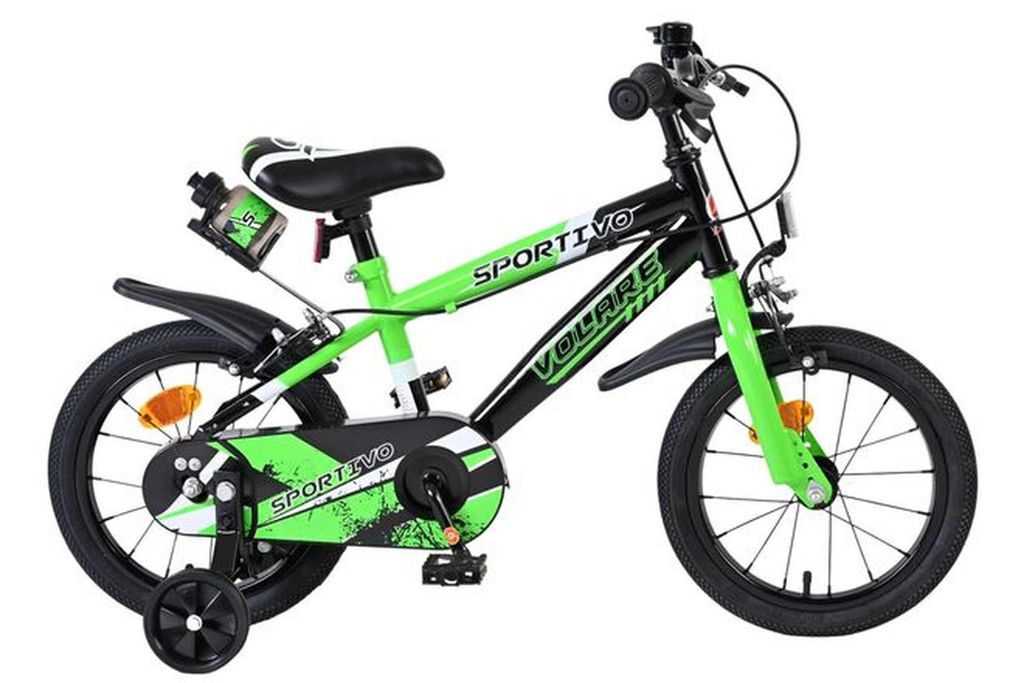 Volare Sportivo Kinderfahrrad - Jungen - 14 Zoll - Grün Produktbild 