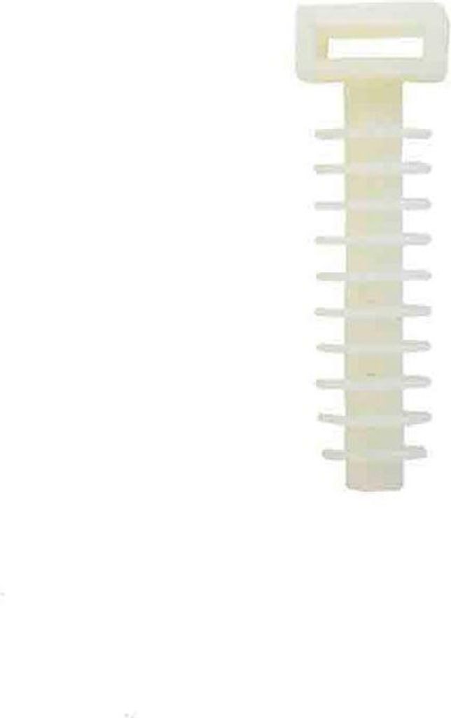 4 weiße Dübel Nr. 8 für Ketten (25 Stück/Blister) in ED-Verpackung