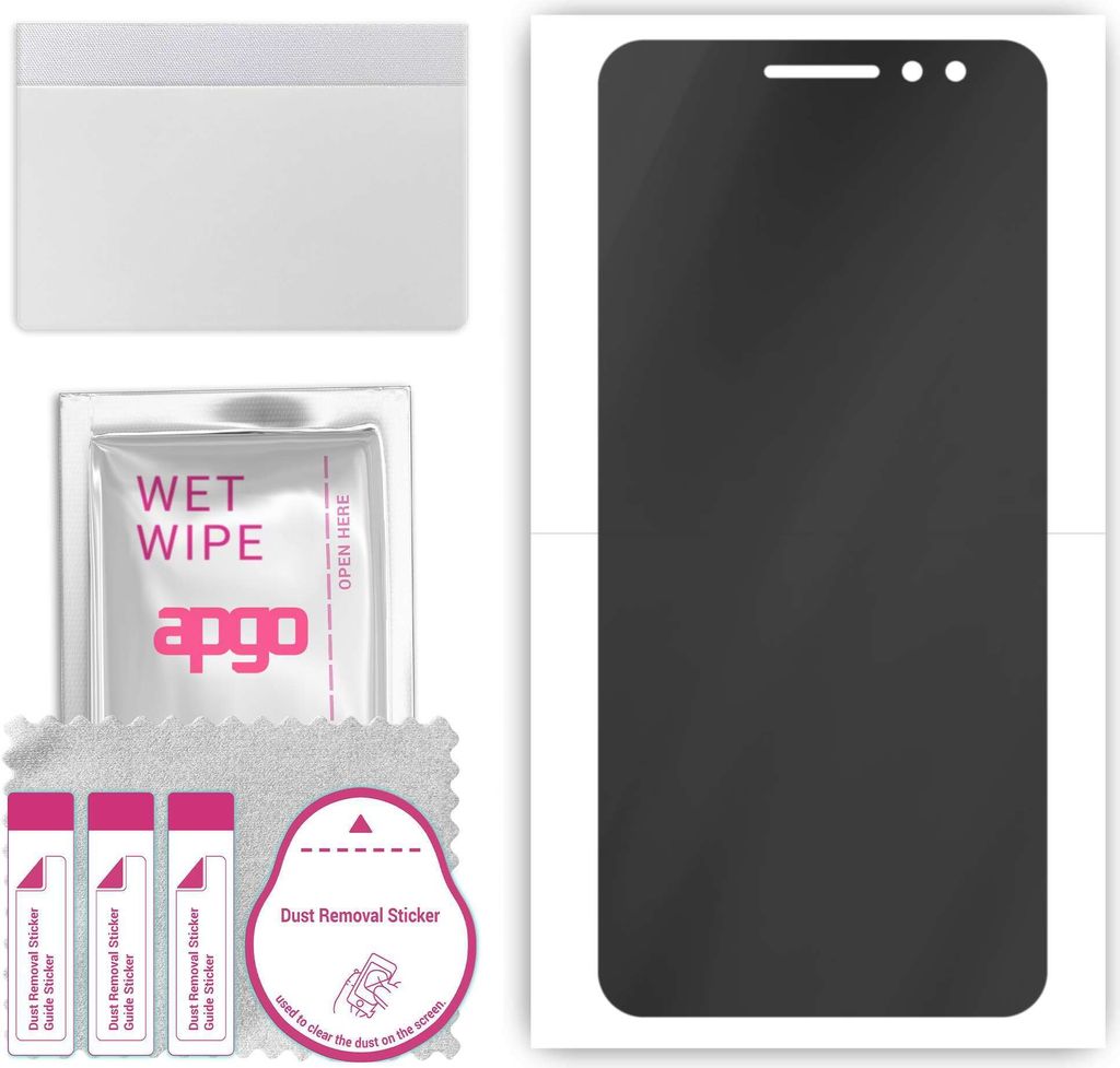 apgo Hydrogel Blickschutzfolie, Matt, kompatibel mit Alcatel 1B (2022), Privacy Displayschutzfolie, Schutzfolie mit Positionierhilfe, Anti-Spy, kra...