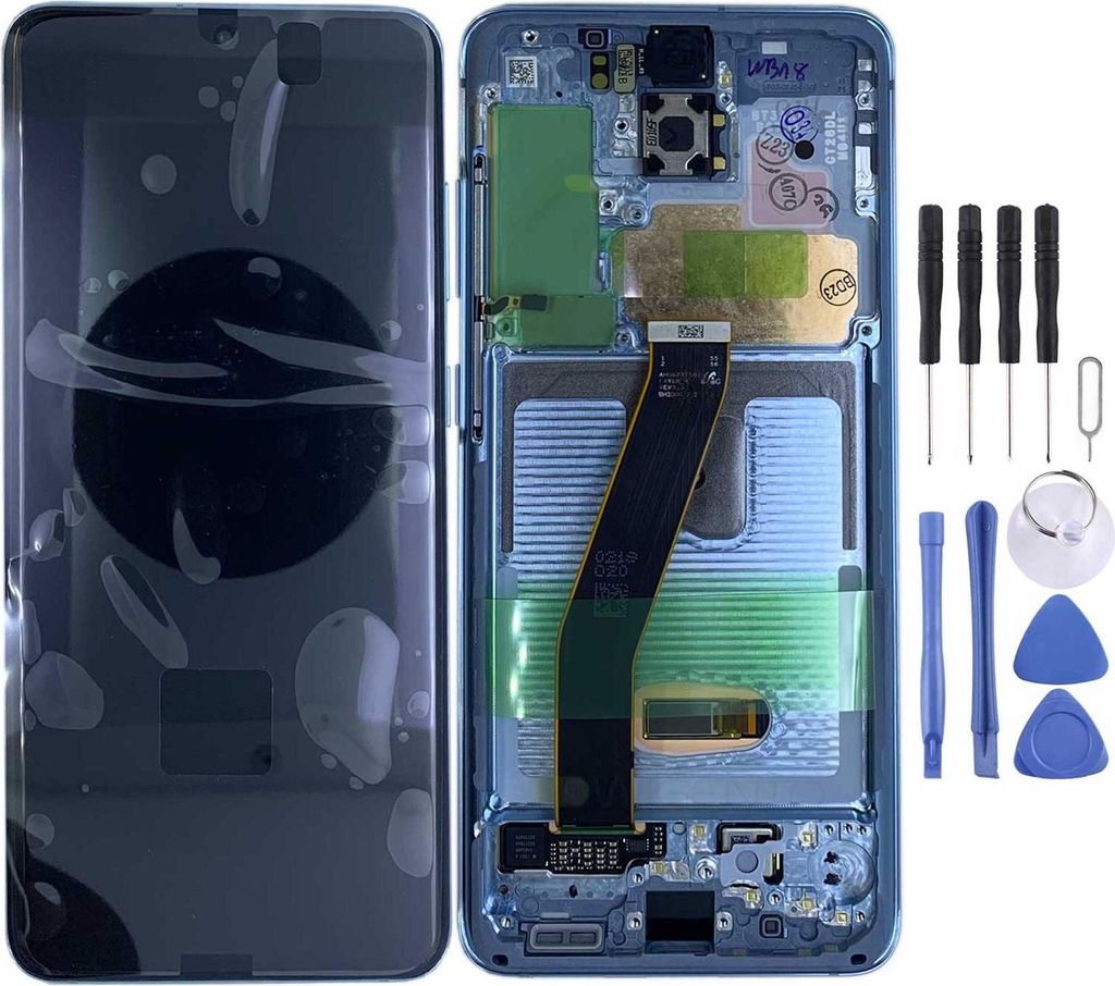 Samsung Display Ersatz LCD Komplett für Galaxy S20 G981F 5G GH82-22123D Blau Neu