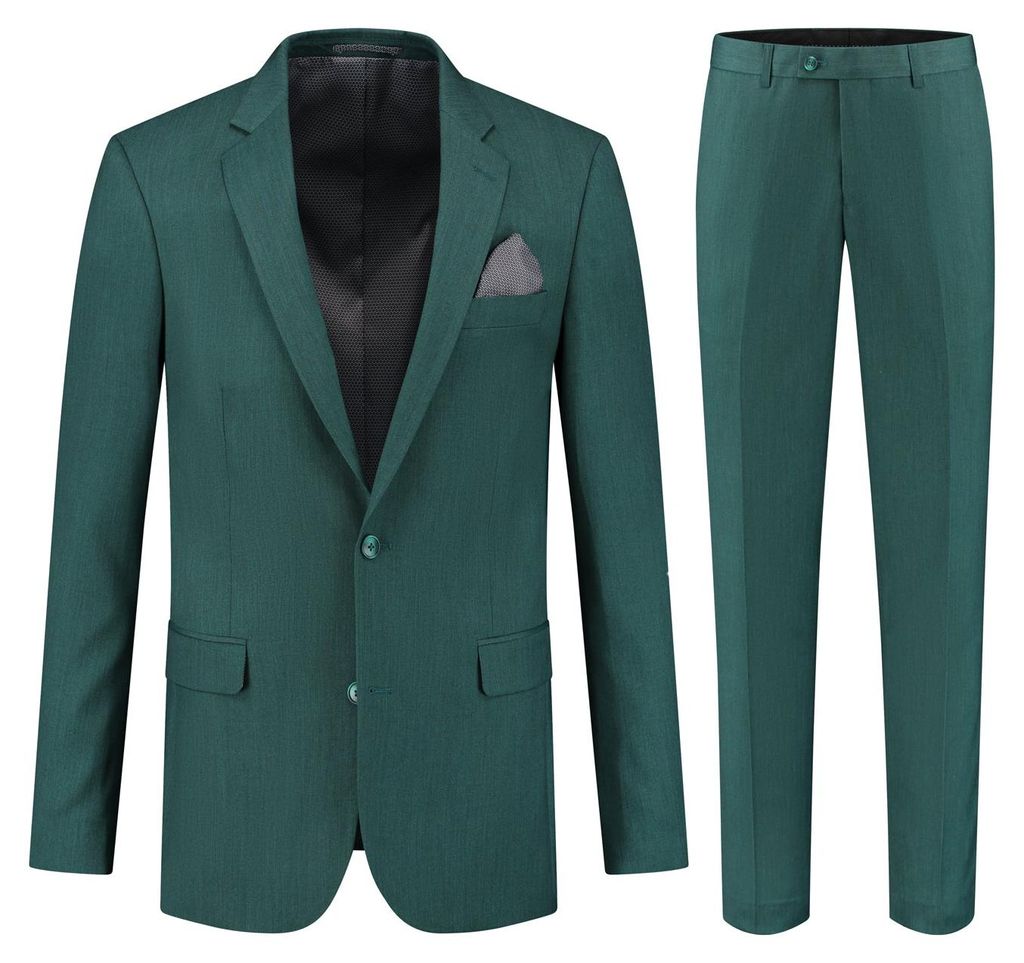 GENTS - Pak Leinenoptik grün - Polyester/Viskose - Grün - Größe 50/L