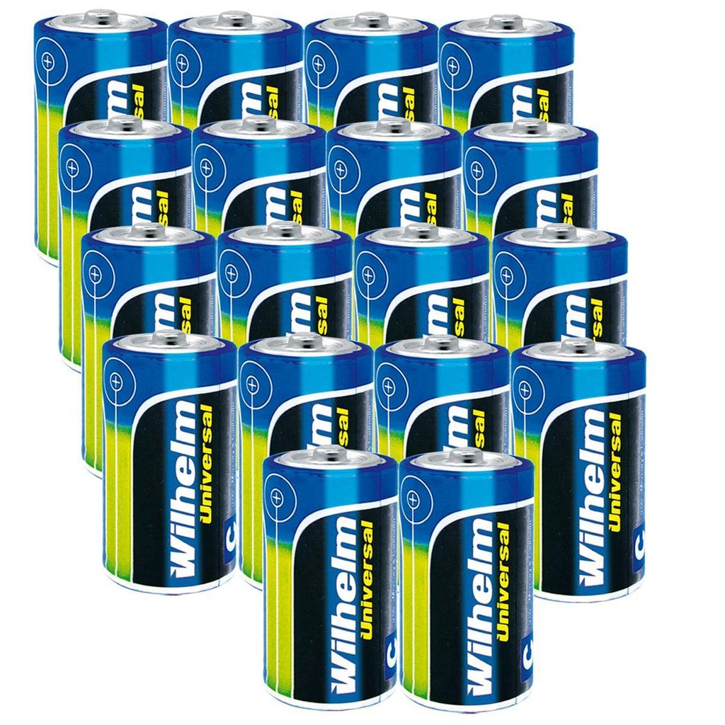 18 x Baby Wilhelm Alkaline Batterien C LR14 1,5V