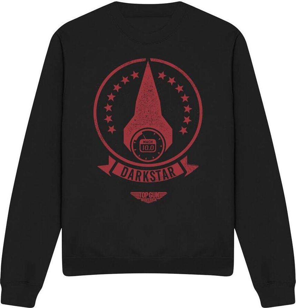 Top Gun - "Darkstar" Sweatshirt für Herren/Damen Uni TV12969 (M) (Schwarz)