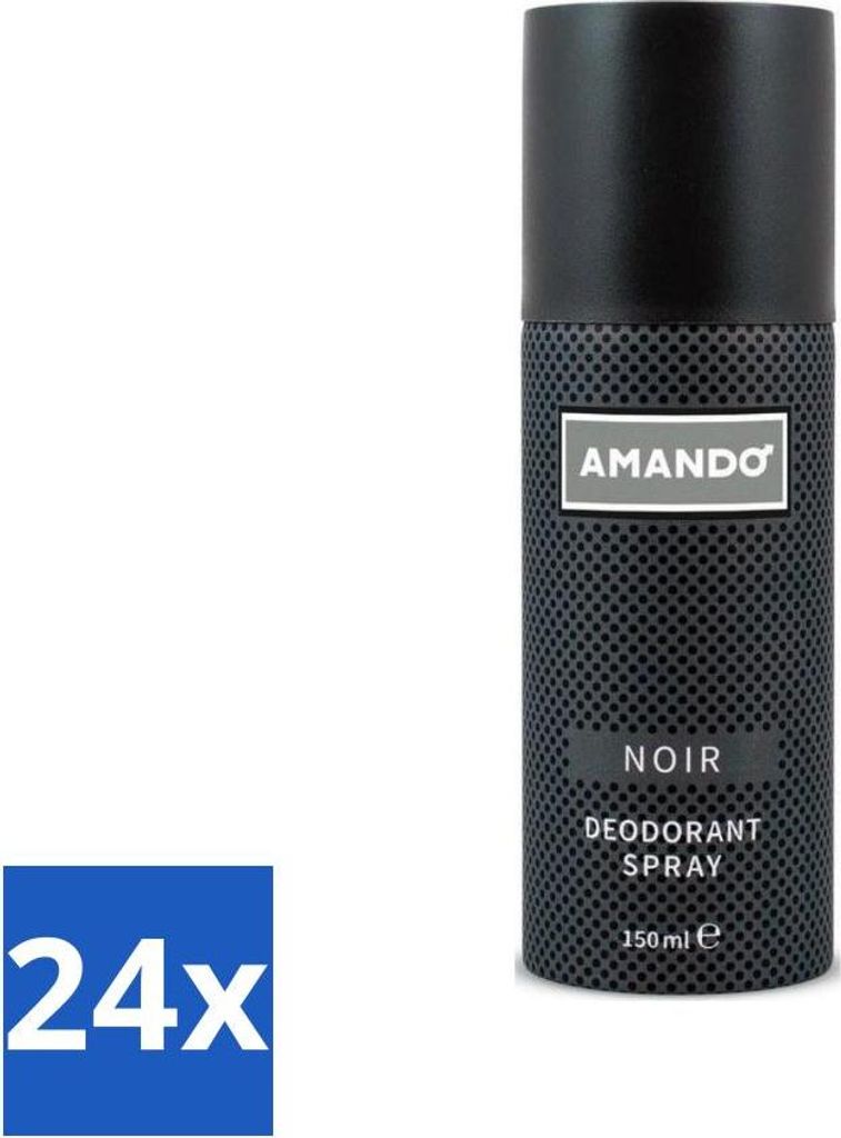 Amando - Noir - Deodorant - Spray - 150 ml - Vorteilspack - 24 Stücke