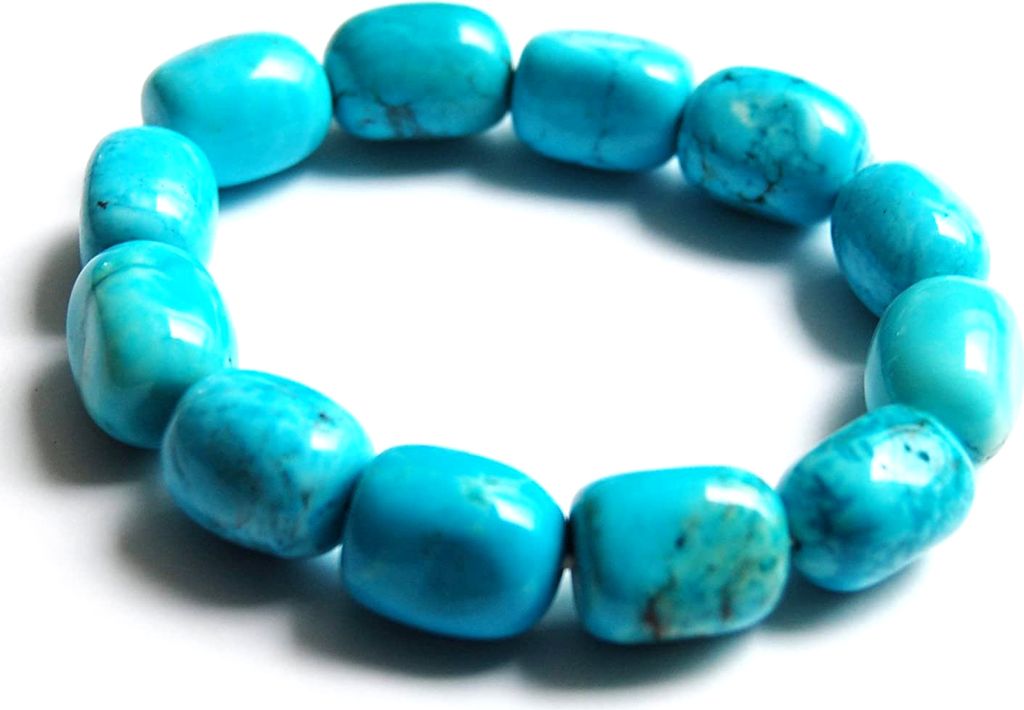 Edelstein-Armband, Türkenit, Nuggets 12 x 16 mm