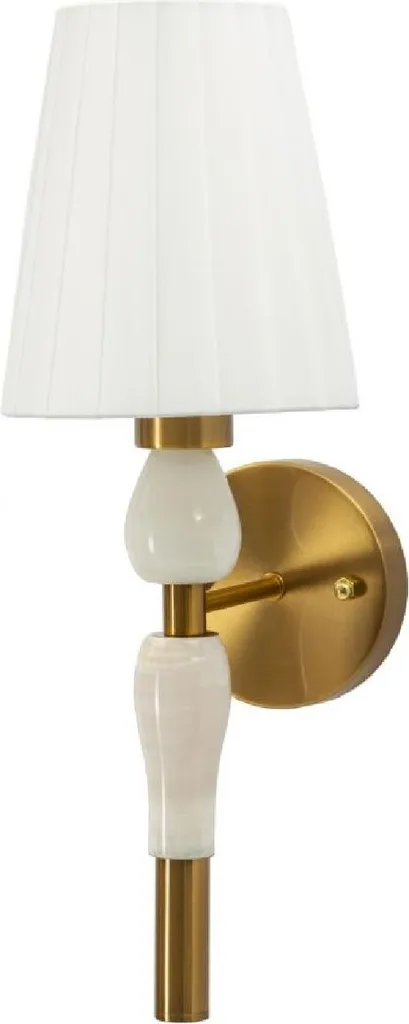 Mauro Ferretti Applique Budapest 46cm Oro Bianco E14 Illuminazione Interni