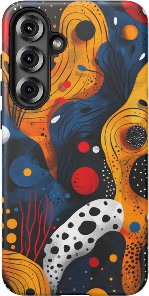 Abstrakte bunte Formen – Hülle Kompatibel mit Samsung Galaxy S25 Plus