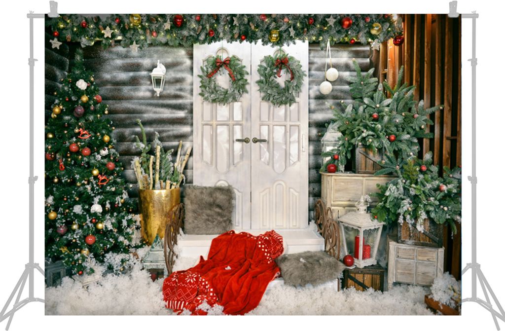 2,1 * 1,5 m / 7 * 5 Fuss Weihnachtshintergrund Fotografie Hintergrund Portraetfotografie Kulissen Fotostudio Requisiten fuer Weihnachtsdekoration B...