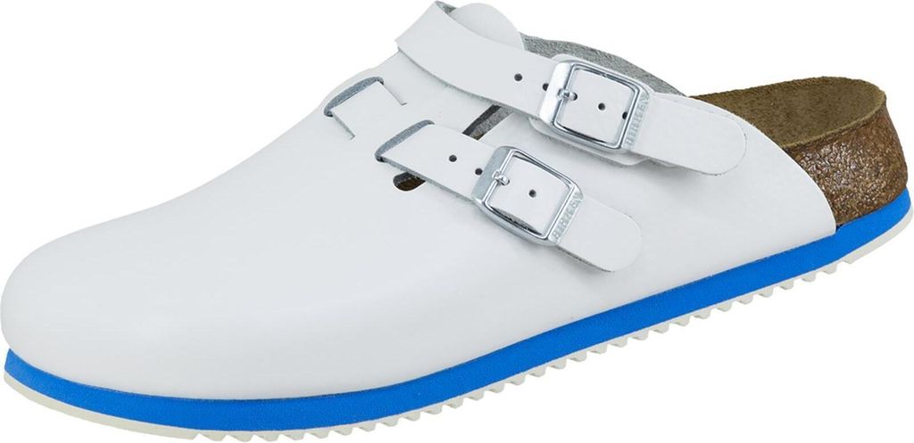 Birkenstock Kay SL Pantolette weiß schmale Weite Gr. 37