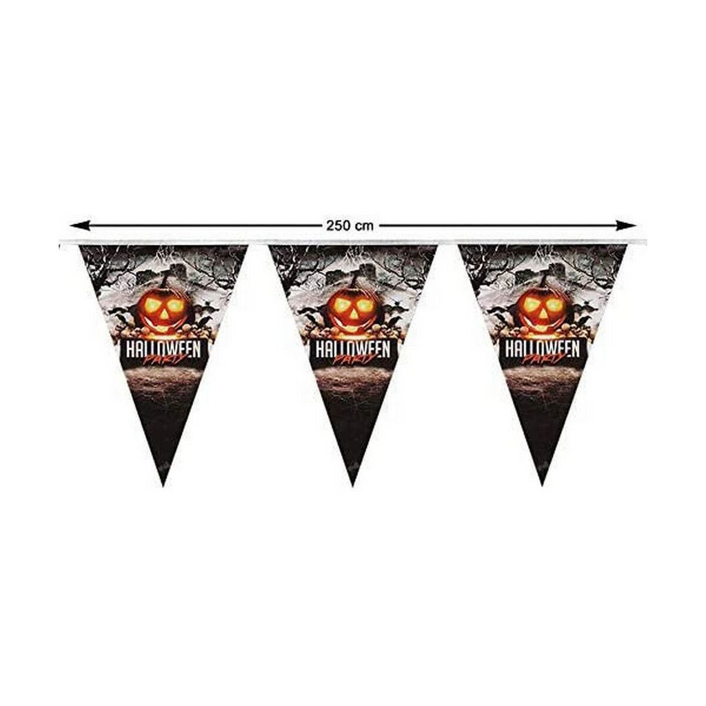 Girlande Halloween Kürbis 250 cm Bunt