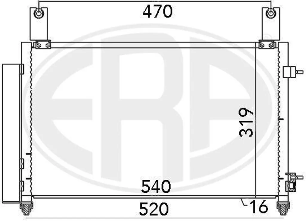 Solution fuite clim : Condenseur ERA 667032 pour Spark et Matiz M200 M250