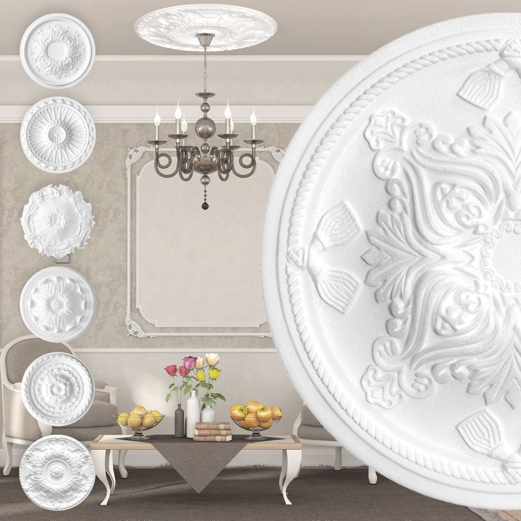 MARBET DESIGN Stuckrosette aus EPS Styropor - Deckenrosette Produktbild 