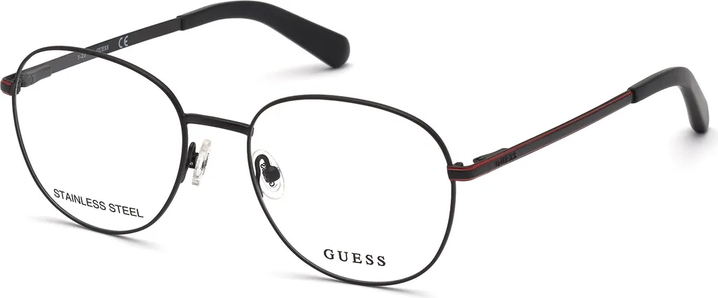 Lunettes Guess GU50035 002 en acétate noir haute qualité taille 53 mm