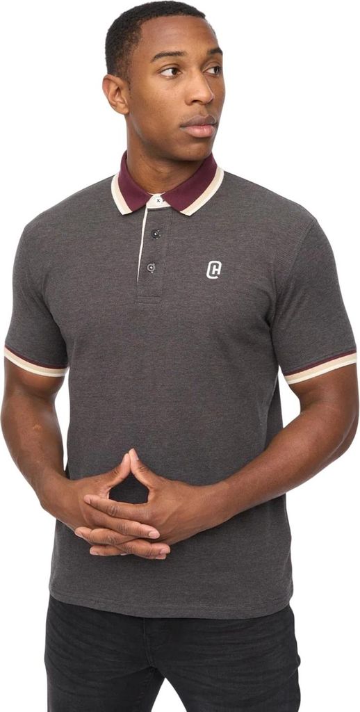 Crosshatch - "Chimlacks" Poloshirt für Herren BG2243 (L) (Schwarz)