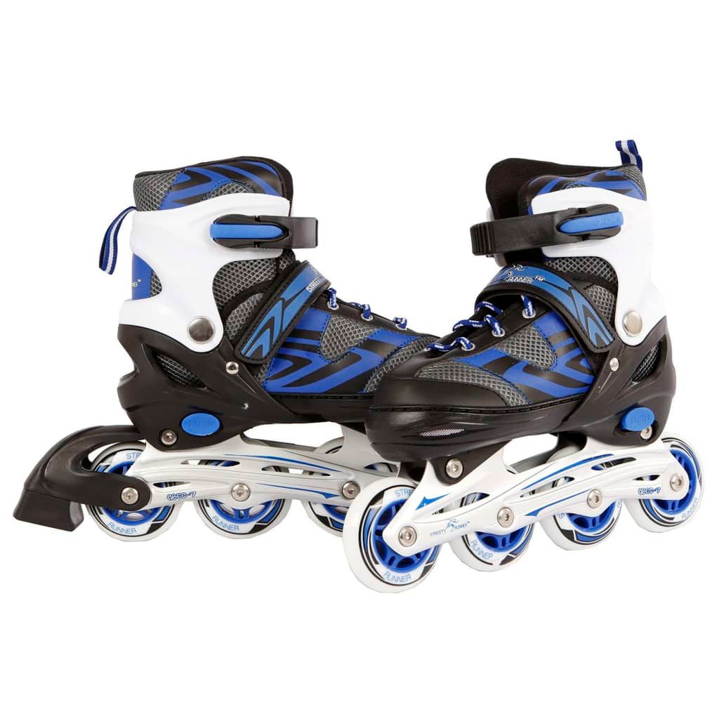 Street Runner Inline-Skates Blau Einstellbare Größe 35-38 Kinder Rollschuhe 