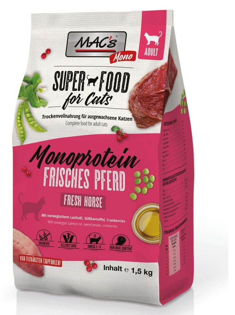 MAC's CAT Alimento secco per cavalli adulti Mono 1,5 kg Immagine del prodotto 