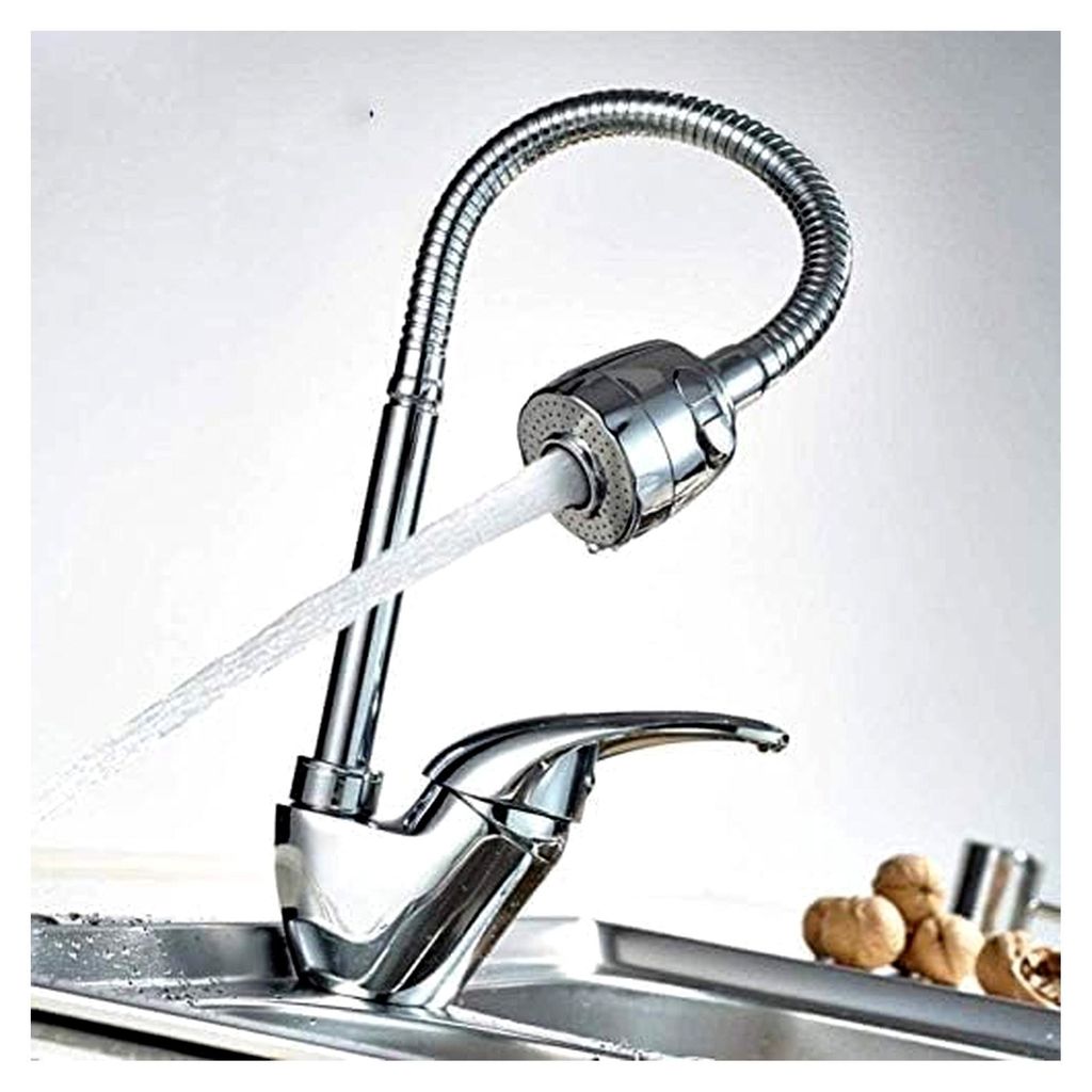 Küchenarmatur aus Messing, Einloch-Wasserhahn für Waschbecken, Mischer für Kalt- und Warmwasser